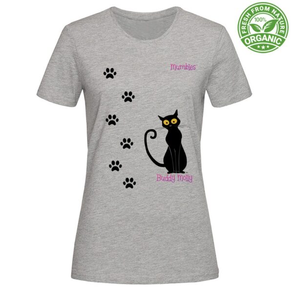 T-shirt donna organic Buddy Molly impronte